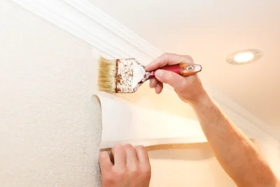 Pose de papier peint à Antran — revêtements muraux et toiles de verre